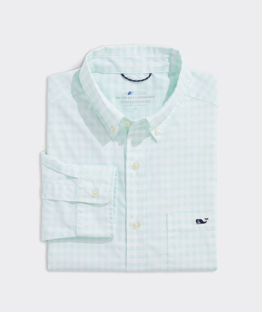 Gingham On-The-Go Nylon Shirt | vineyard vines