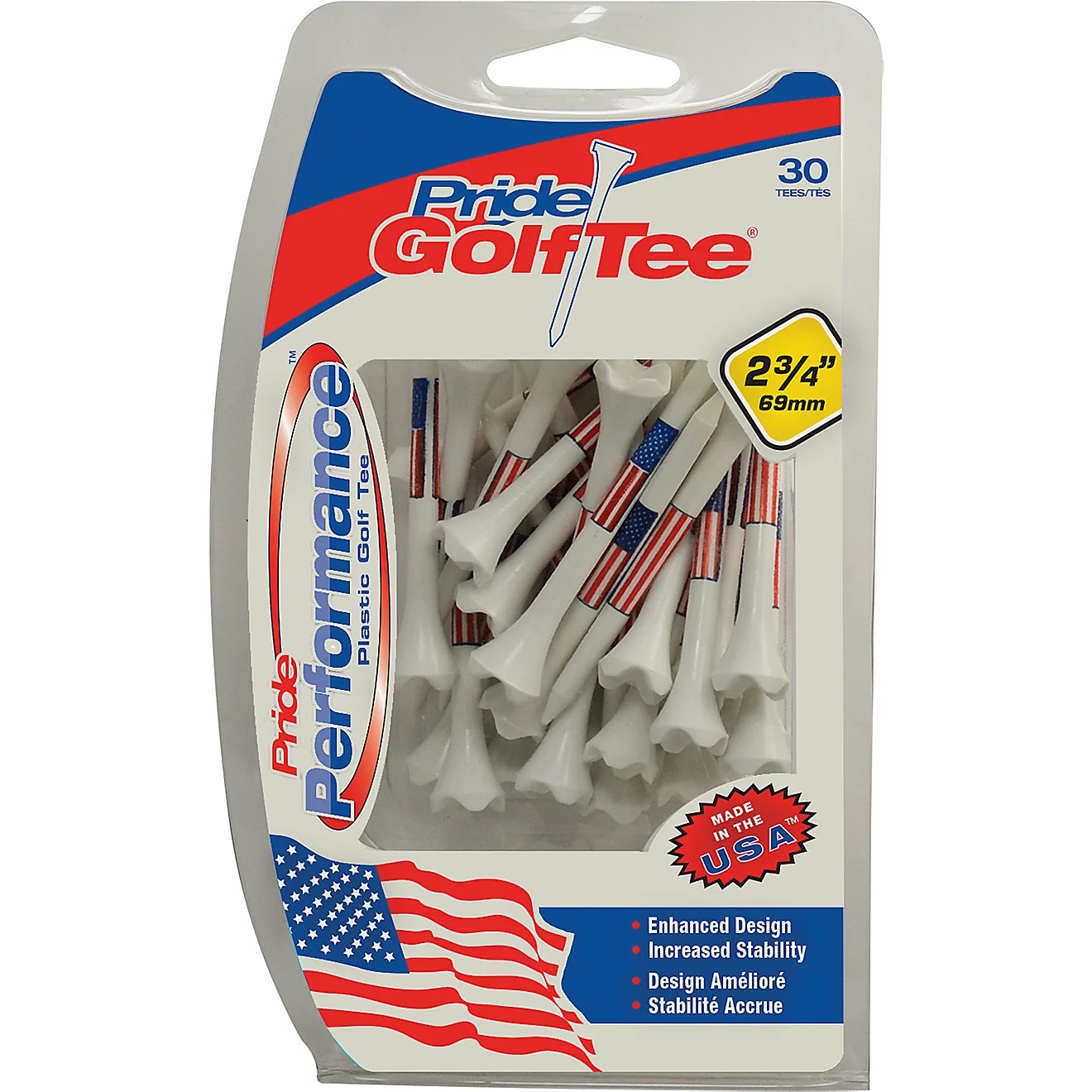 Pride Evolution USA Flag Golf Tees 30-Pack | Academy Sports + Outdoors