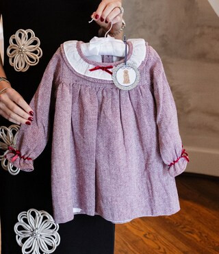 x Darby Fallon Clark Little Girls 2T-6X Rowe Herringbone Dress | Dillard's