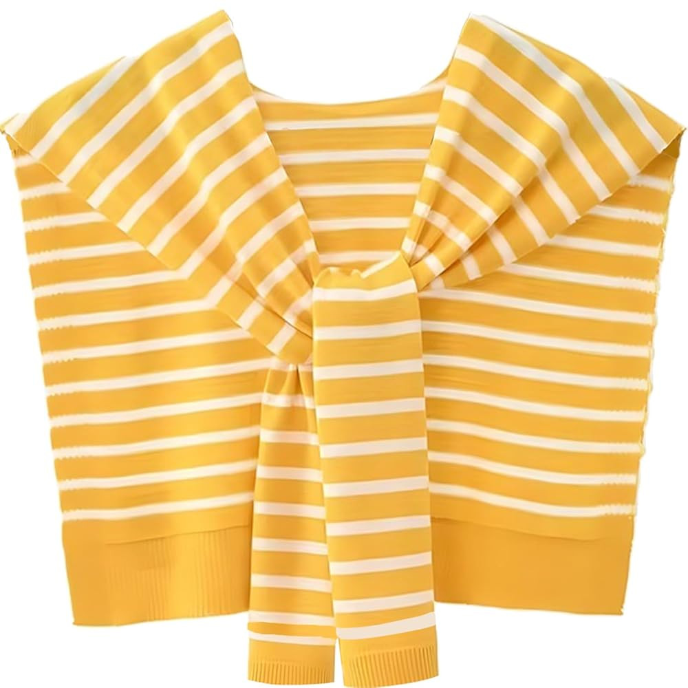 Sweater Shawl Wraps for Women Sweater Knitted Knotted Shawls Travel Casual Scarf Cape Shoulder To... | Amazon (US)