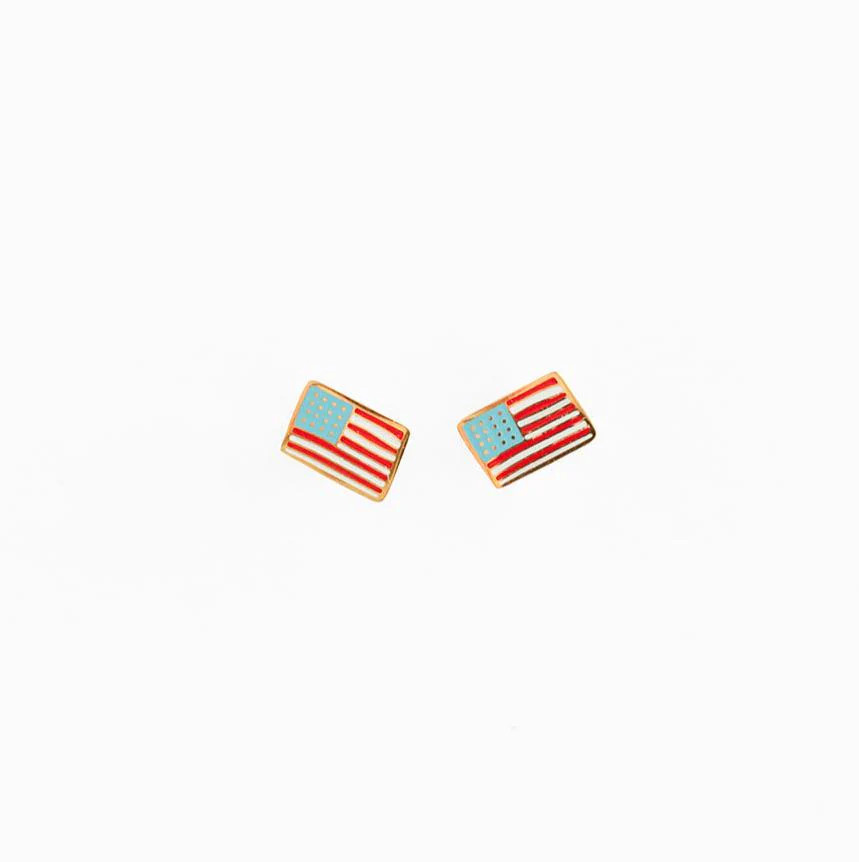 American Flag Stud Earrings | Pip Pop Post