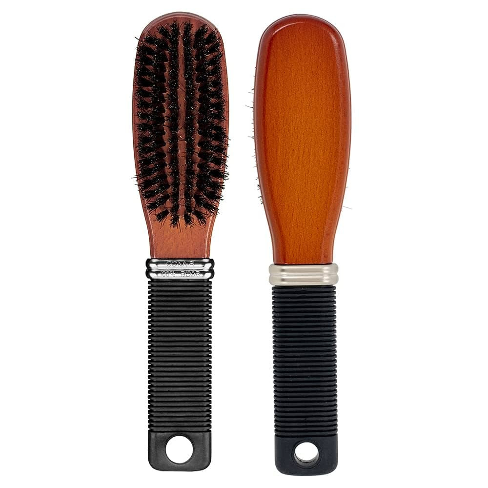 Conair All Purpose Boar Bristle hairbrush - Hair brush - Hairbrush for Men and Women - Brown | Amazon (US)
