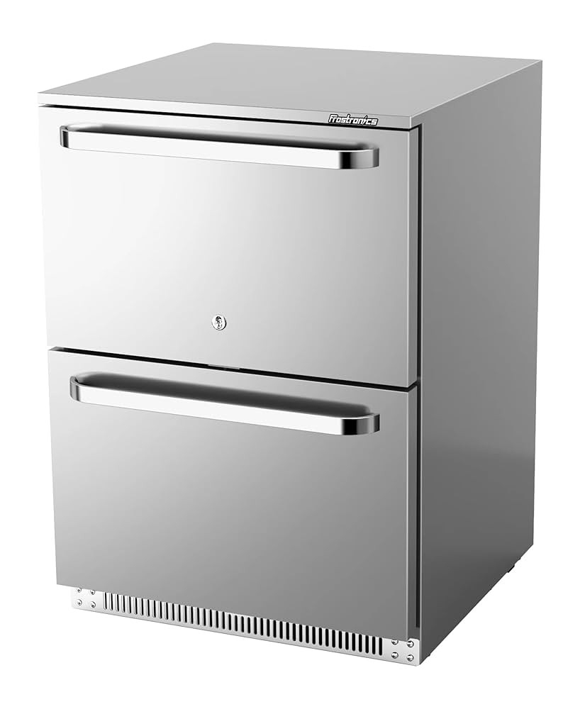 24-Inch 186 cans Outdoor Drawer Refrigerator, 5.47 cu. ft. Built-In Outdoor Drawer Beverage Coole... | Amazon (US)