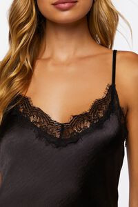Satin Eyelash Lace Midi Slip Dress | Forever 21 (US)