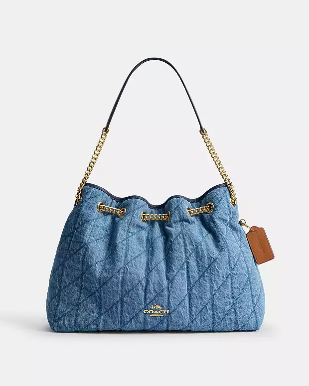 Evelyn Shoulder Bag In Regenerative Cotton With Quilting | Coach (UK)