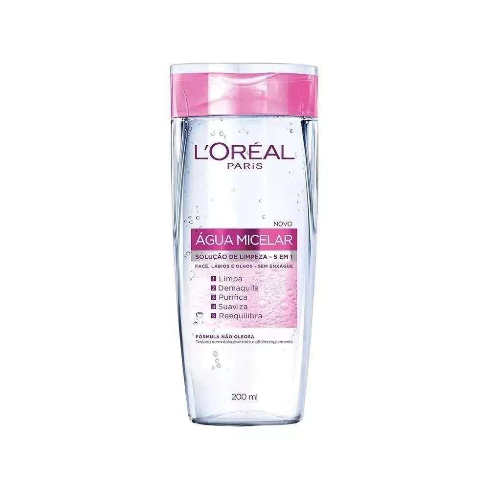 Água Micelar L'Oréal Paris Solução de Limpeza 5 em 1 - 200ml em Promoção na Americanas | Americanas (BR)