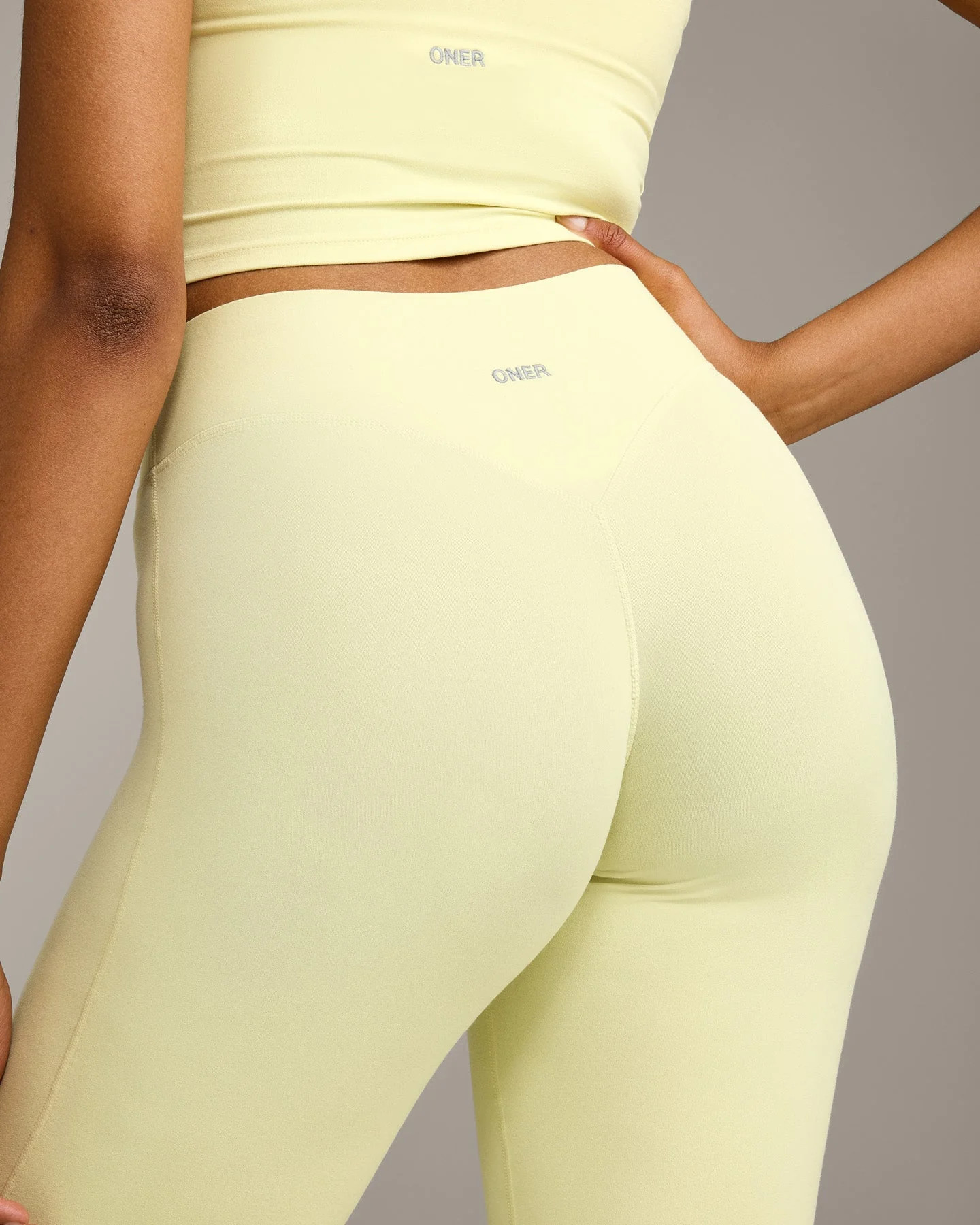SoftMotion™ Flared Pants with Gray Logo | Cloud Blue | Oner Active (UK / US)