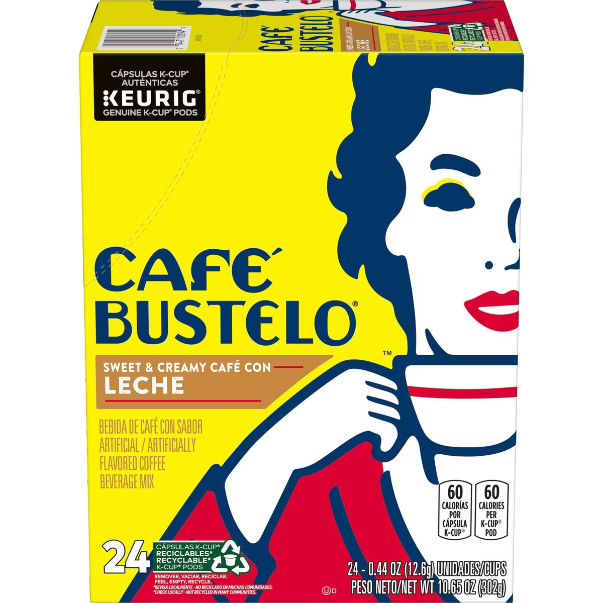 Café Bustelo Sweet & Creamy Café con Leche Coffee - Keurig K-Cup Pods - 24ct | Target