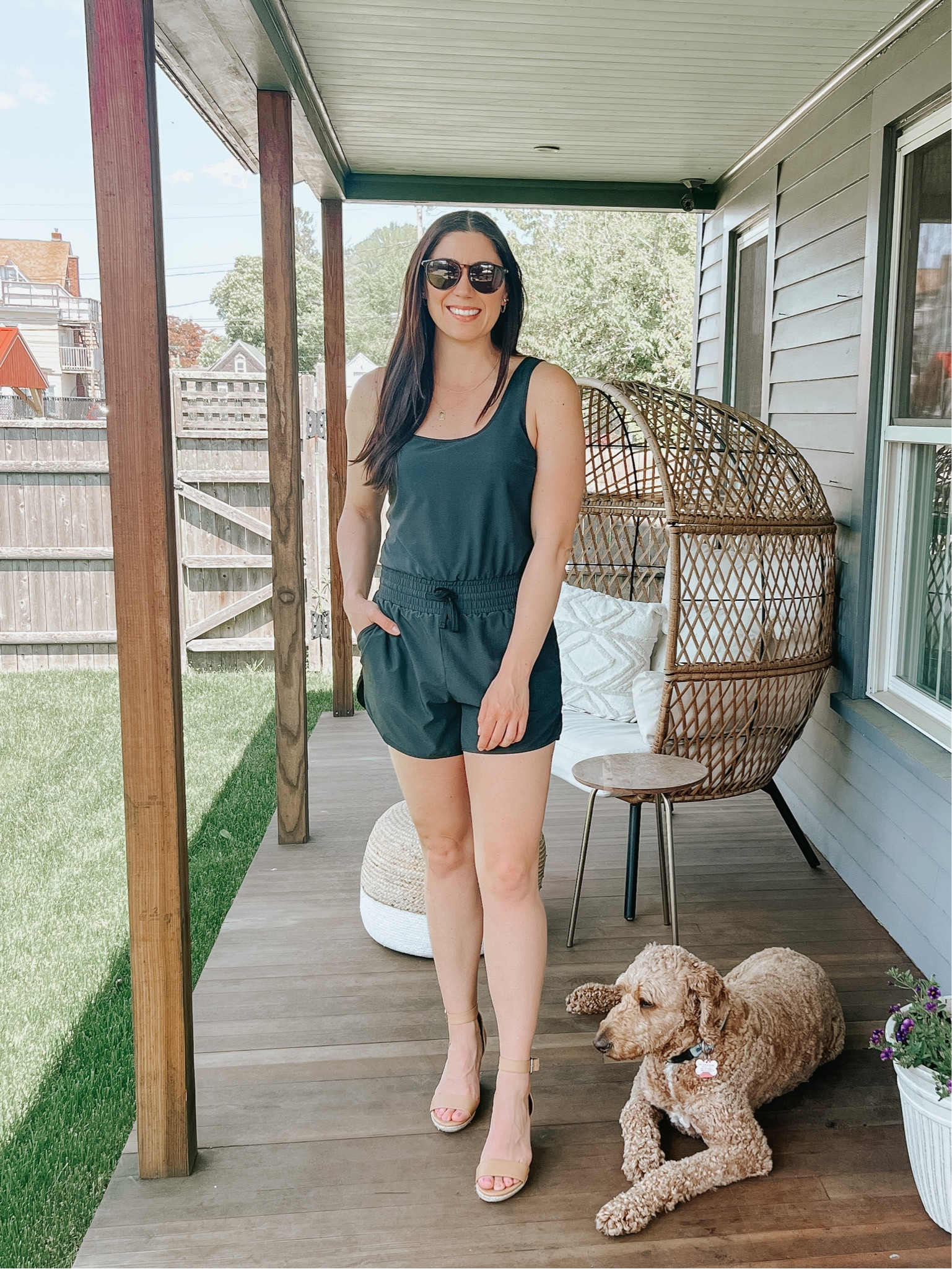 Happy Hour outfit

Romper, spring outfit, summer outfit, sandals, wedges, sunglasses

#LTKSeasonal #LTKFind #LTKstyletip