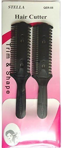HAIR TRIMMING COMB | RAZOR THINNING COMB/RAZOR COMB/HAIR CUTTING COMB PACK OF 2 (BLACK) | Amazon (UK)