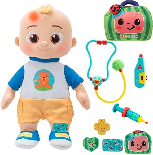 CoComelon Boo Boo JJ Deluxe Feature Plush - Includes Doctor Checkup Bag, Bandages, and Accessorie... | Amazon (US)