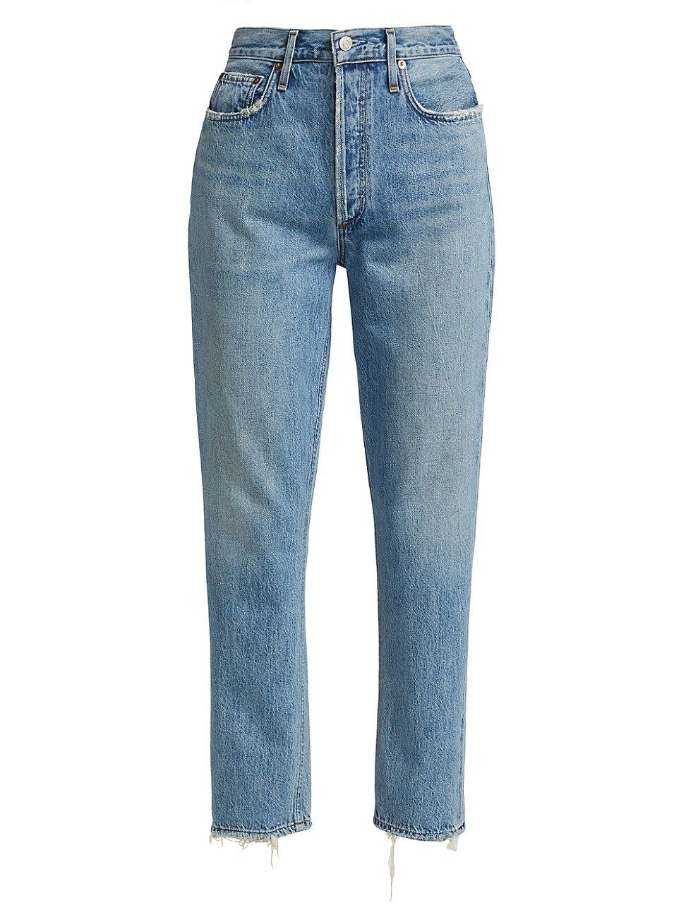 Fen High-Rise Relaxed-Fit Tapered Jeans | Saks Fifth Avenue