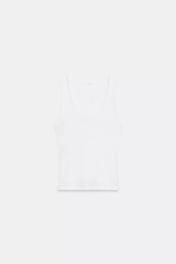 RIB SLEEVELESS TOP | Zara UK