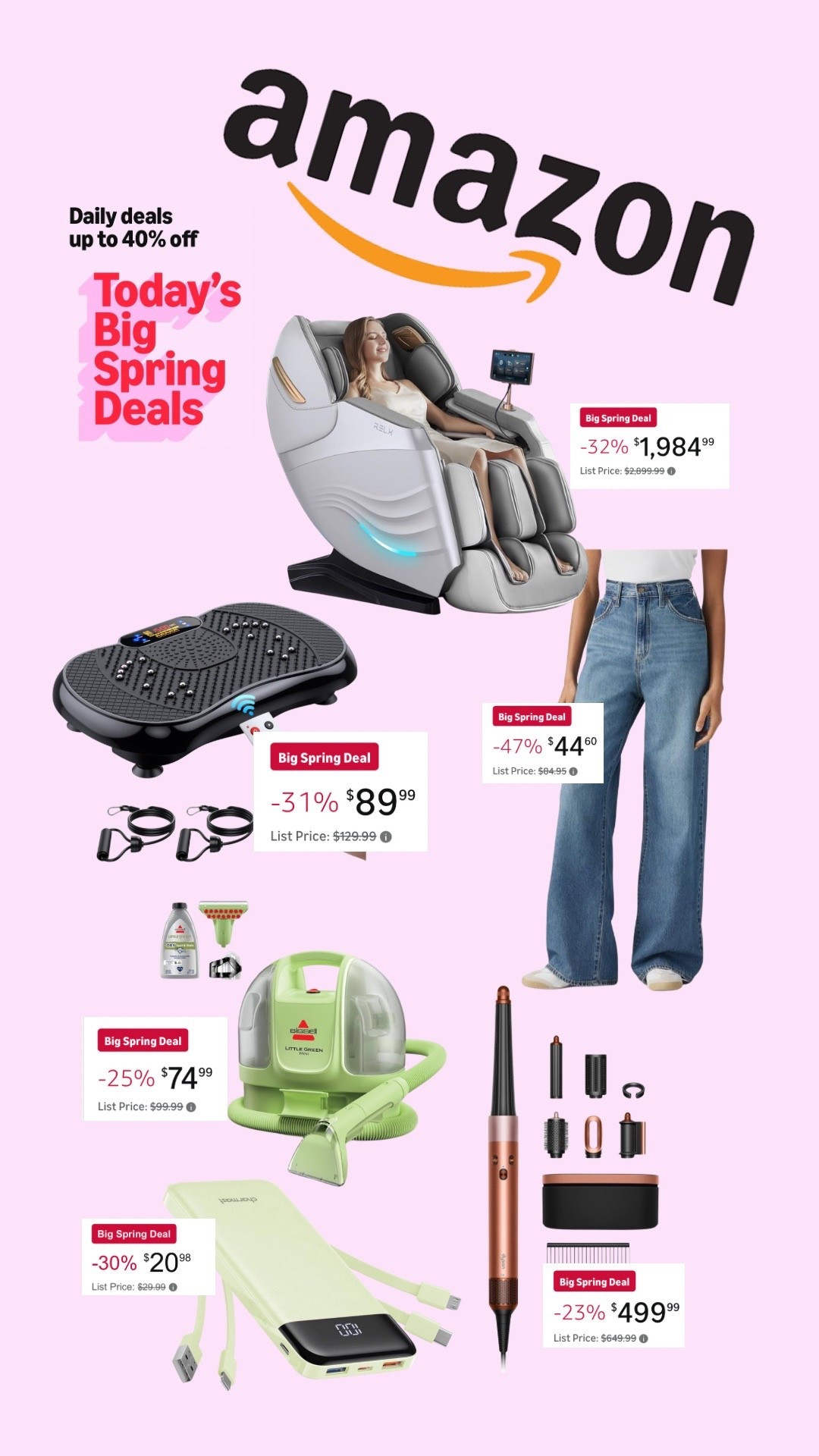 AMAZING deals for the Spring Sale on Amazon today! Up to 40% off! 

Shop home, self care, clothes, tech, anything!!

#LTKHome #LTKActive #LTKSaleAlert
