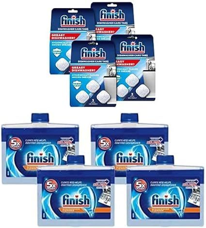 Bundle of Finish In-Wash Dishwasher Cleaner: Clean Hidden Grease and Grime, 3 Count, Pack of 4 + ... | Amazon (US)