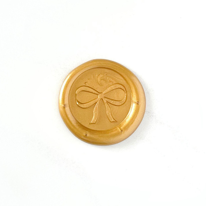Bow Wax Seal In Traditional Gold, Pack Of 10 Wax Seals | Minted