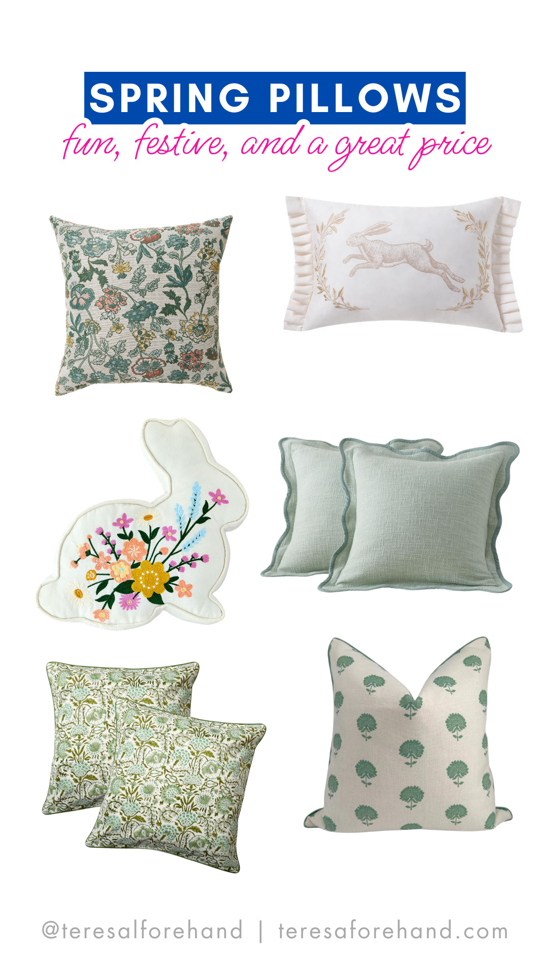 Pillows are such a fun way to decorate a space for the season without breaking the bank 

 #LTKSpringSale #LTKSeasonal #LTKHome