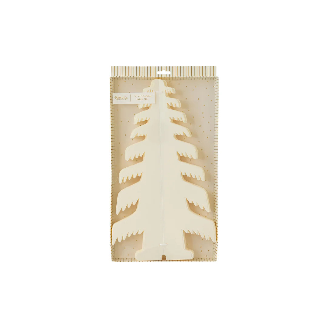 Golden Holiday Large Paper Tree Decor | My Mind's Eye