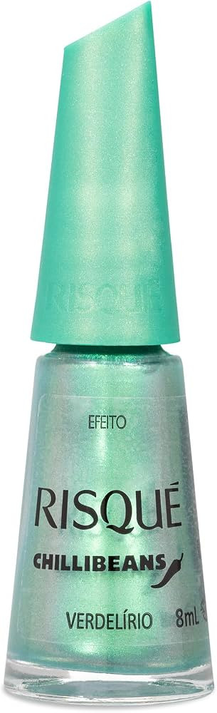 Esmalte Verde Água Risqué & Chilli Beans Verdelírio Efeito 8ml | Amazon (BR)
