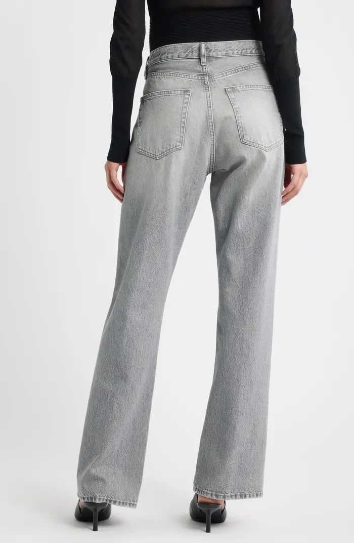 The Vertical High Waist Relaxed Straight Leg Jeans | Nordstrom