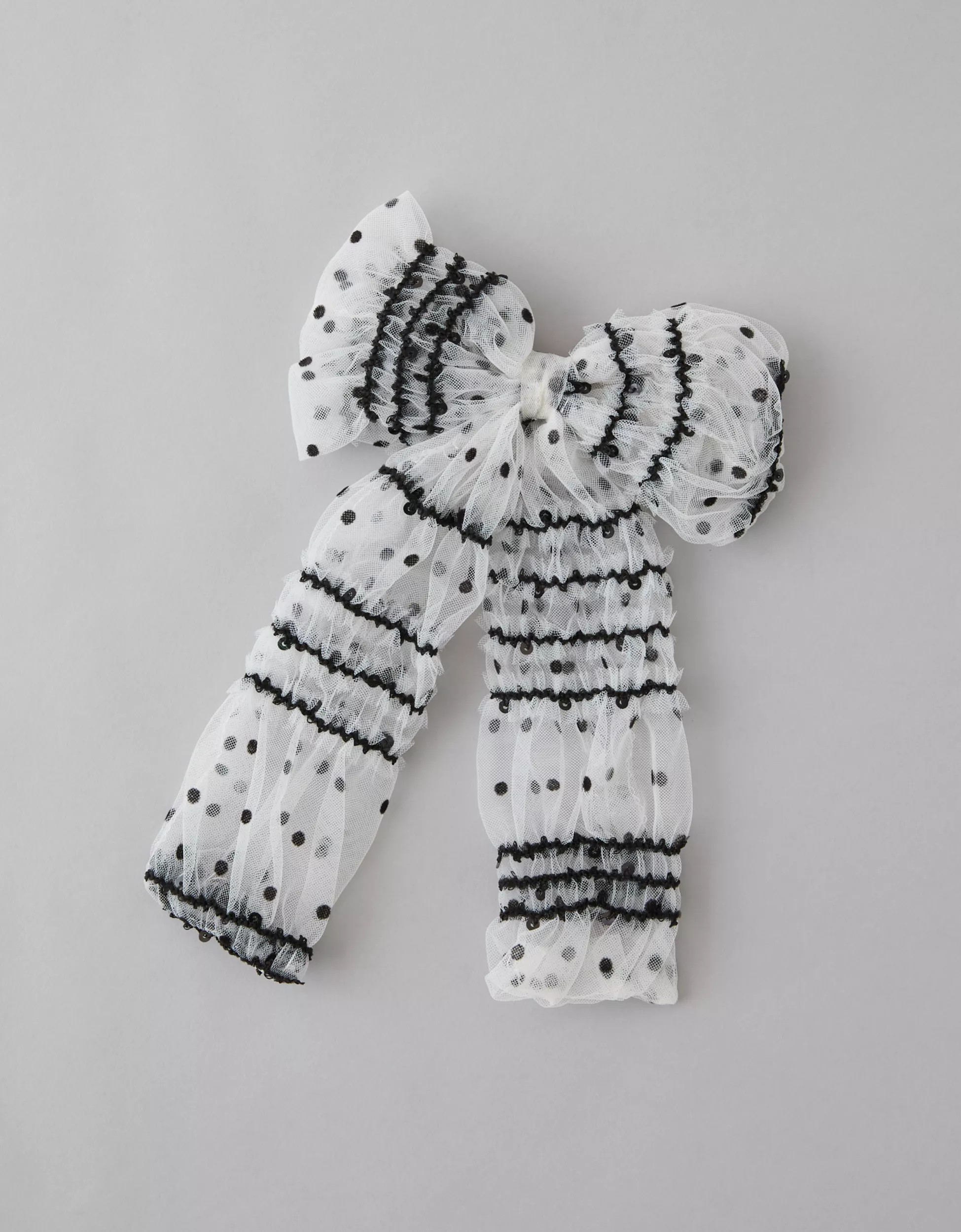 AE Polka Dot Bow Hair Clip | American Eagle Outfitters (US & CA)