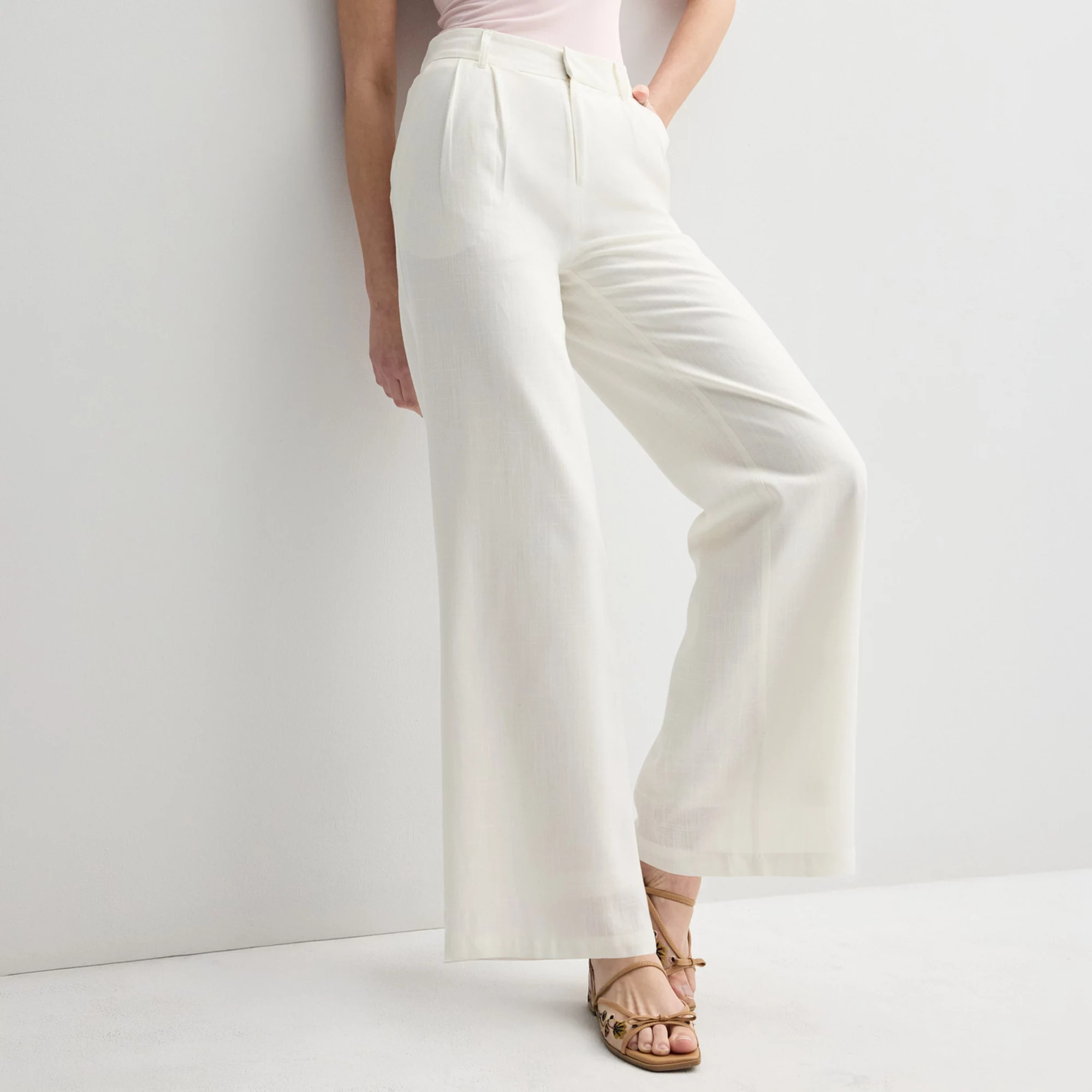 Juniors' SO® Linen Wide Leg Trousers | Kohl's