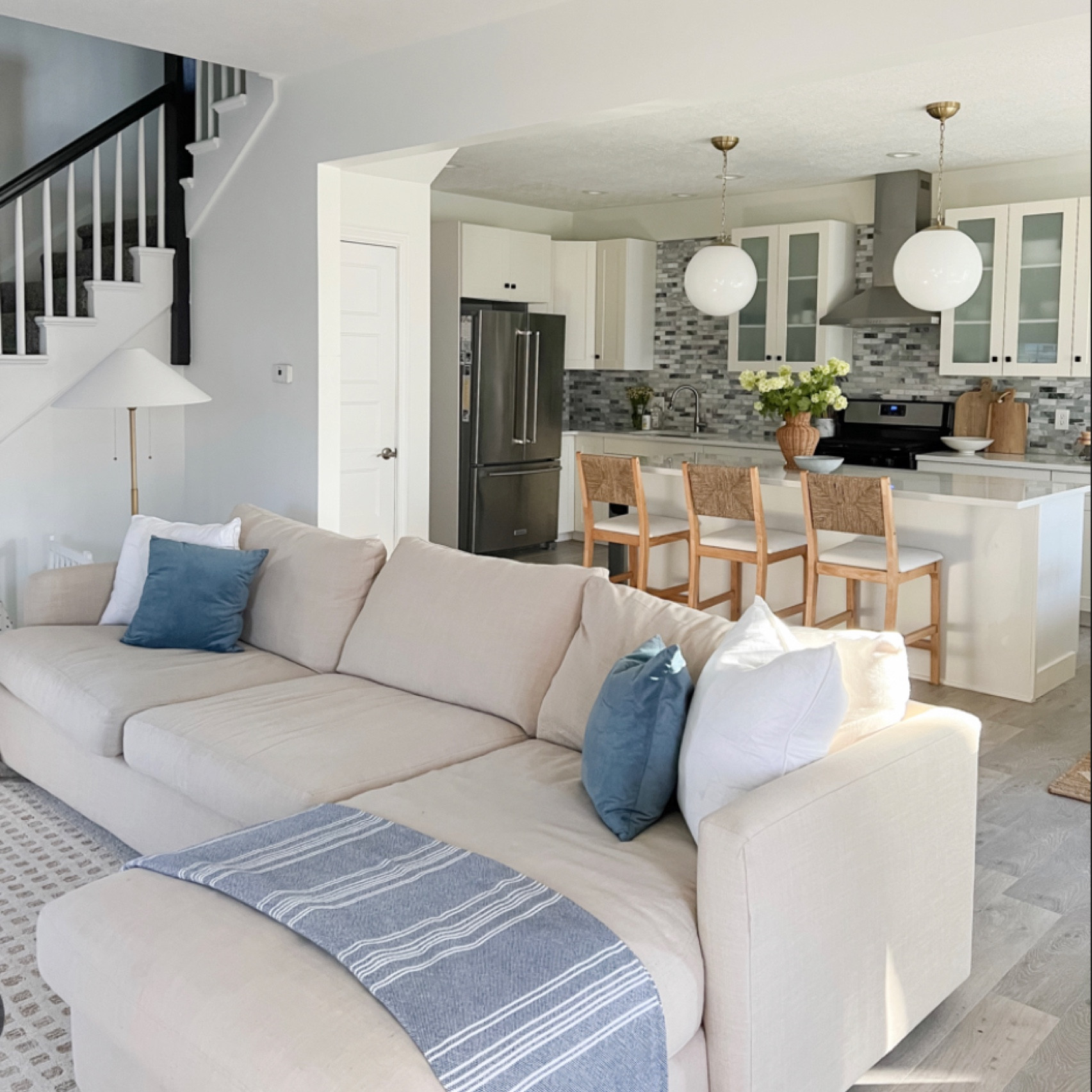 Living room and kitchen views

#LTKhome