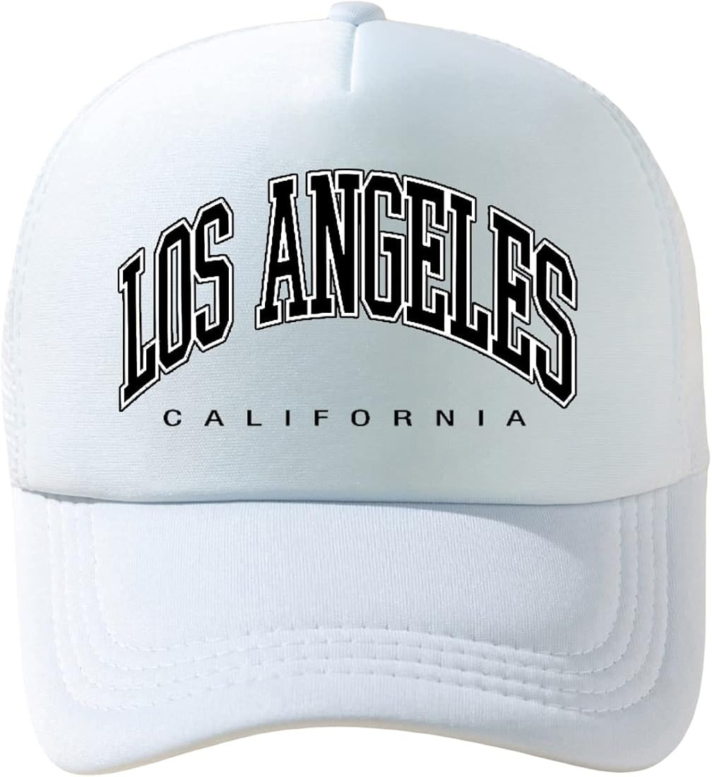 WDIRARA Men's Letter Graphic Print Baseball Cap Adjustable Trucker Hat Outdoor Sports Hat | Amazon (US)
