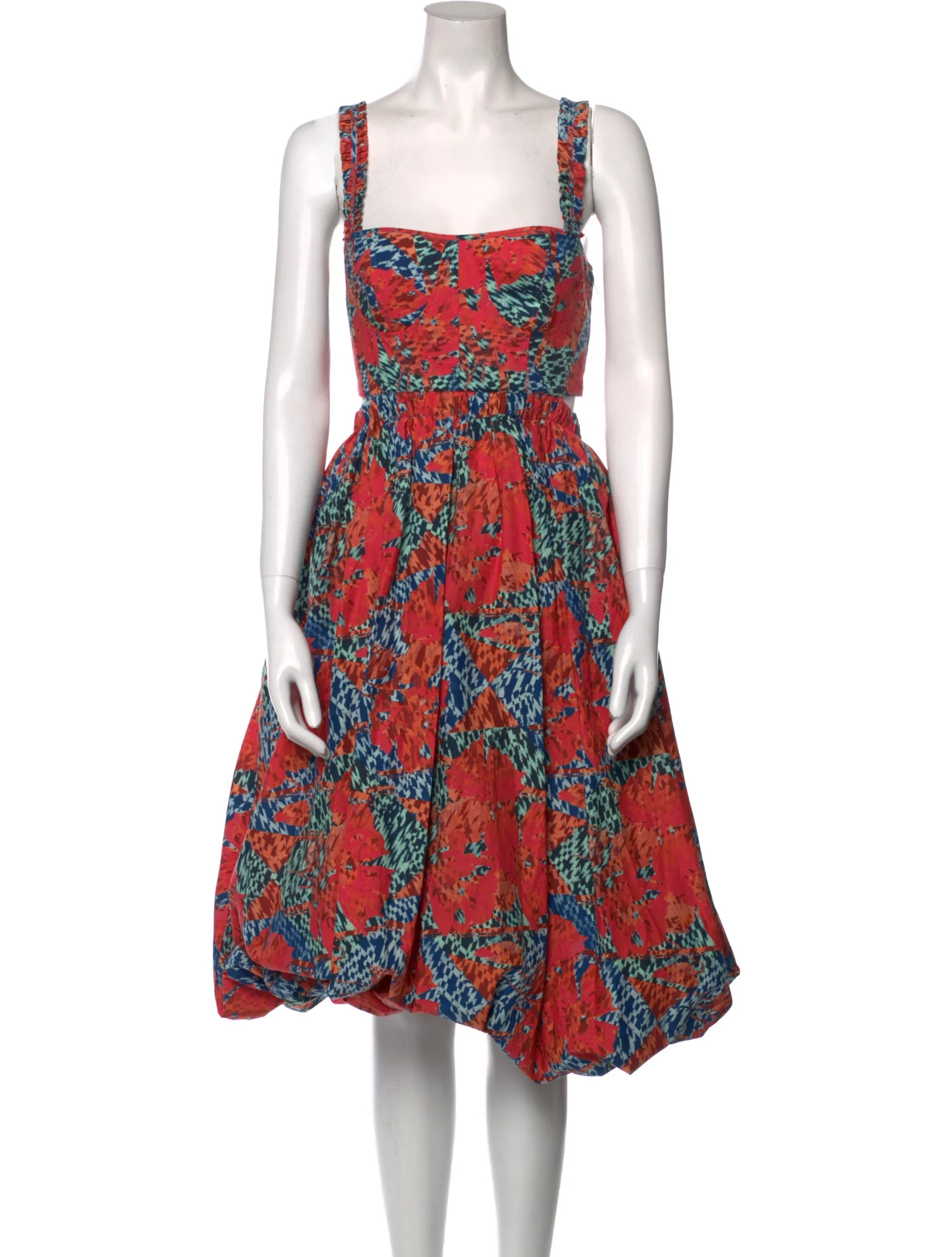 Floral Print Midi Length Dress w/ Tags | The RealReal