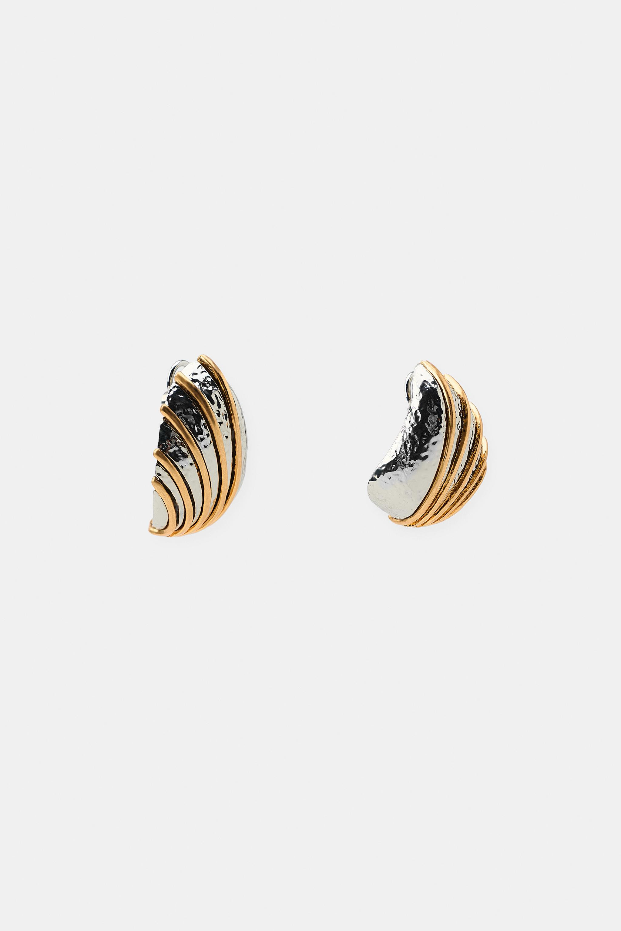 STRIPED COMBINATION EARRINGS | Zara Canada