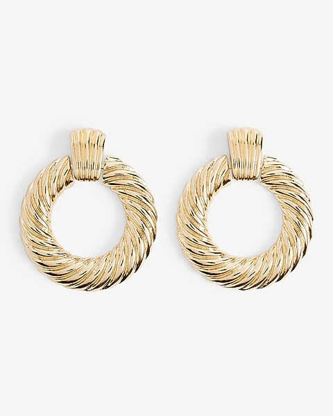 Vintage Wave Doorknocker Earrings | Express