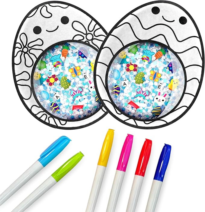 Vango BIZYBOO Colorable Easter Busy Bag Scavenger Hunt - Hidden Object Search Sensory Matching Ga... | Amazon (US)
