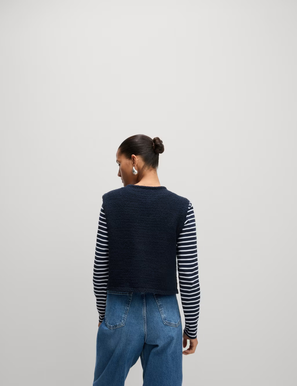 Cotton Rich Textured Cropped Waistcoat | Marks & Spencer (UK)