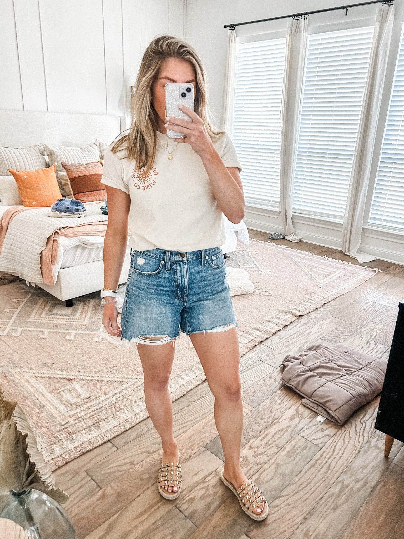 shorts are on major sale!!! $45 - i just got the not distressed ones  

#LTKunder50 #LTKsalealert #LTKstyletip