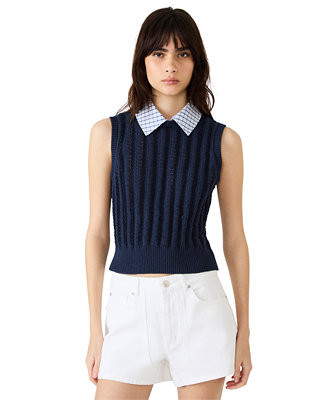 Women's Embree Collared Sweater Vest | Macy's