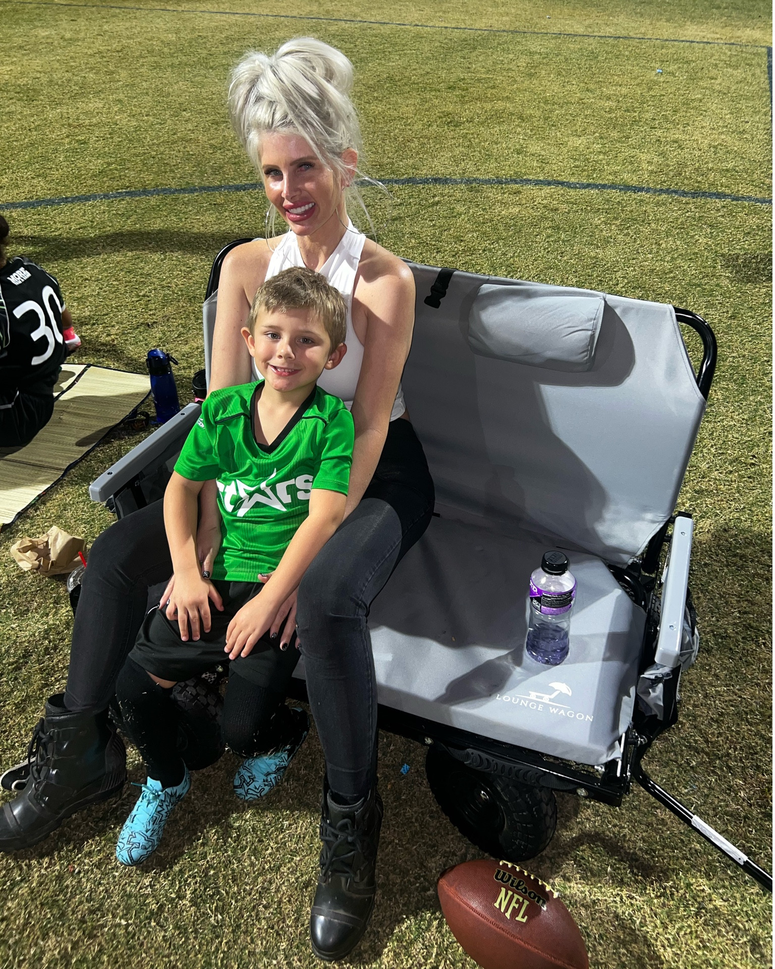 Sports fams you need this. It’s a wagon that turns into a mini sofa. I hate carrying around everything & now I have a wagon to carry everything we need & don’t have to bring chairs unless we have extra guests. It seats up to 4 people depending on the size of the person. I use it so often that it’s definitely worth the price. Blue is the only color available at this time. 

#LTKfamily #LTKGiftGuide #LTKCyberWeek