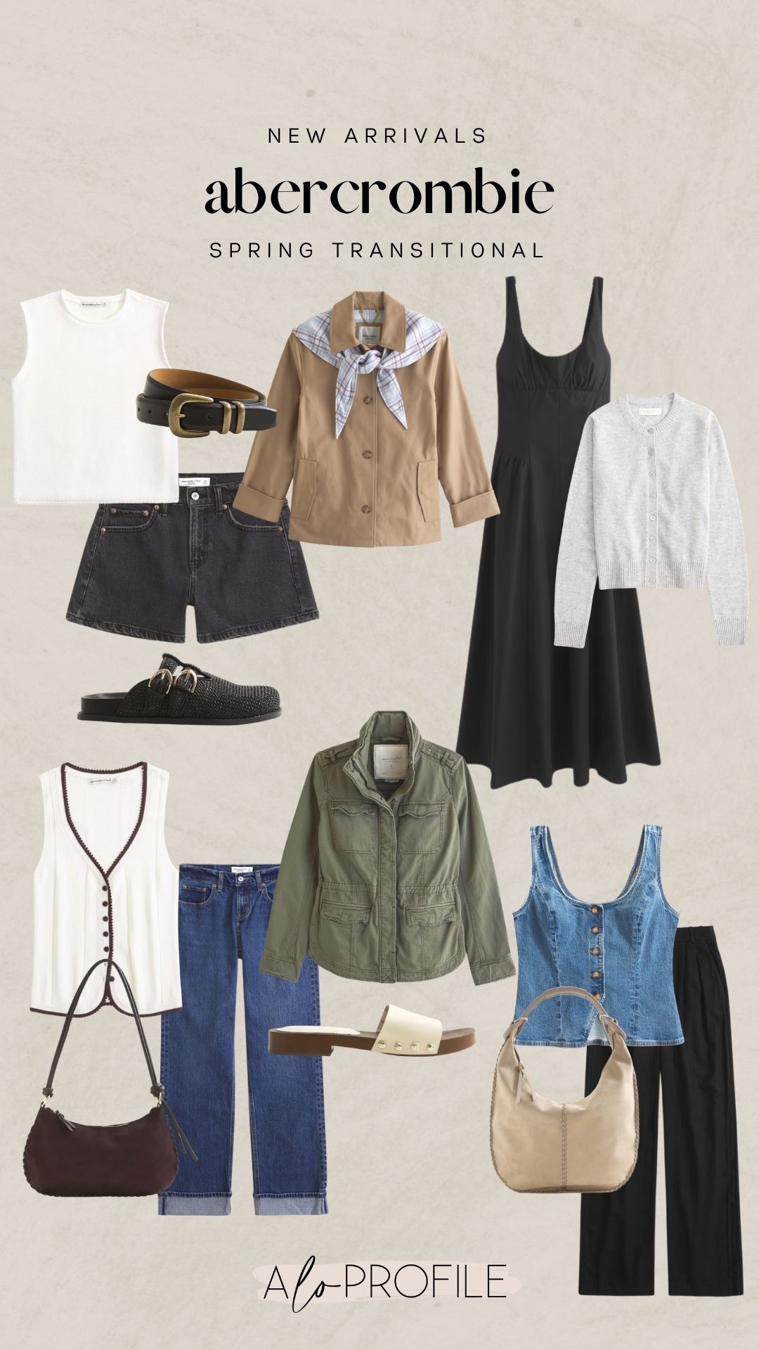 Spring Transitional Outfit Inspo // Abercrombie, Abercrombie spring fashion, spring tops, spring style, spring fashion, spring outfits, spring outfit inspo, spring fashion, neutral spring outfits