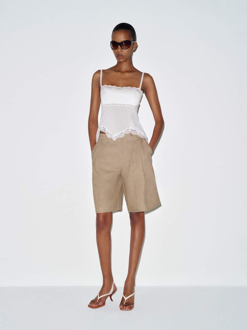 Reformation Apricot Top Brown Lace 2 | Reformation (Global)