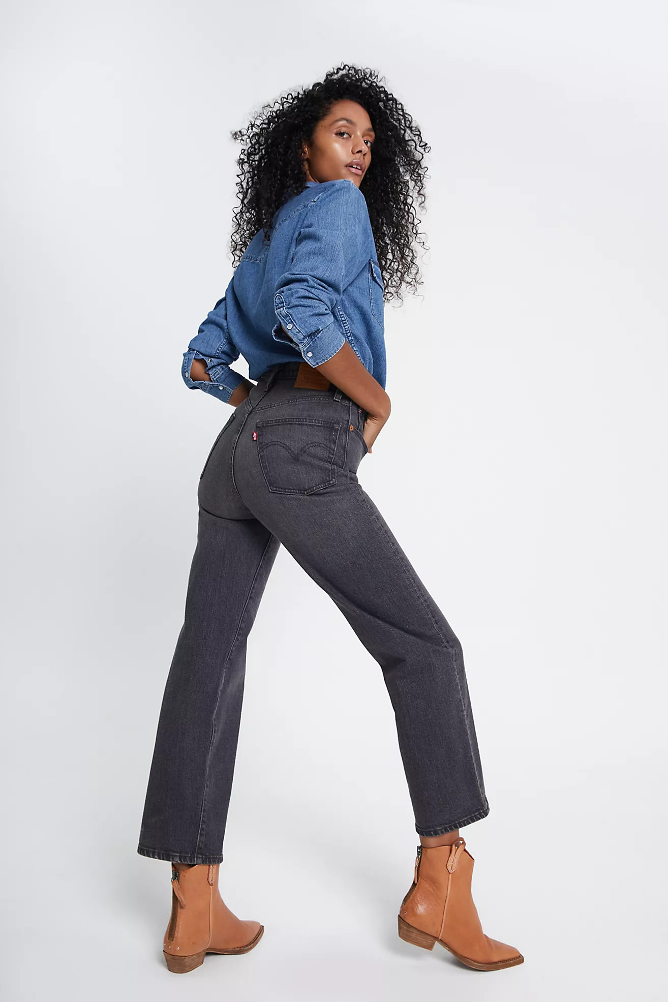 Levi's Ribcage Straight Ankle Jeans | Free People (Global - UK&FR Excluded)