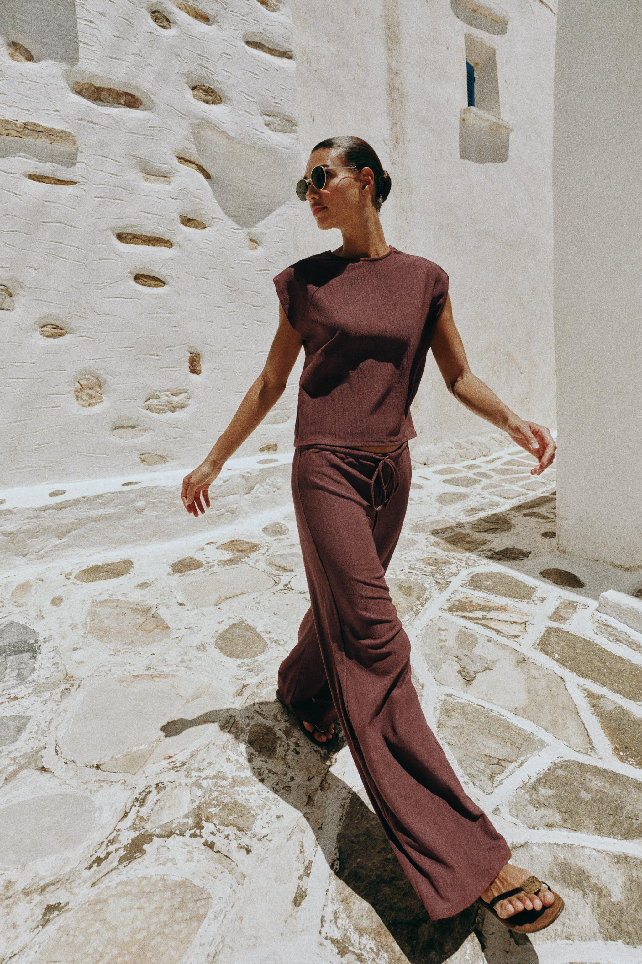 RUSTIC STRAIGHT LEG PANTS | Zara US