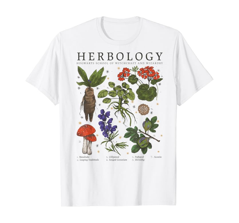 Harry Potter Herbology Plants T-Shirt | Amazon (US)