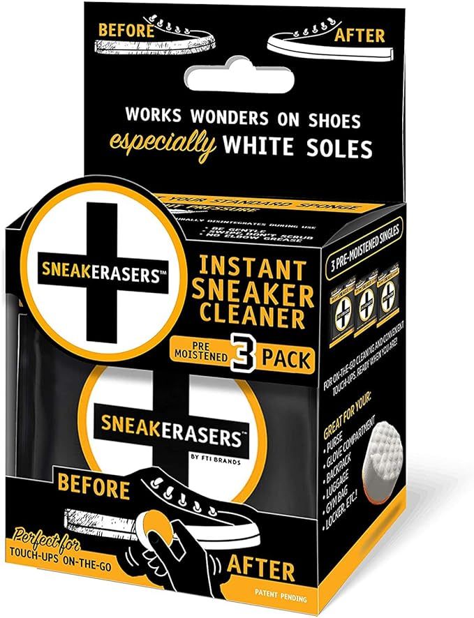 SneakERASERS Instant Sneaker Cleaner Sponge, Effective Shoe Cleaning Kit for White Sneakers, Tenn... | Amazon (US)
