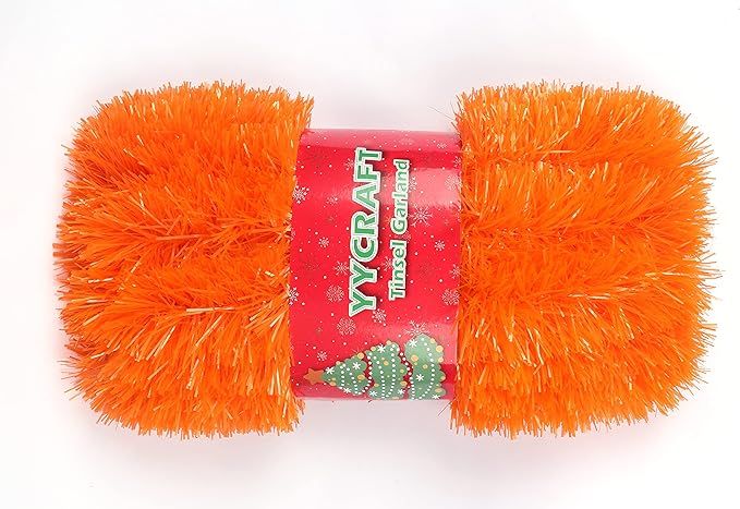 YYCRAFT 15 Yards (45 Feet) Commercial Length Thick Foil Tinsel Christmas Garland Classic Christma... | Amazon (US)