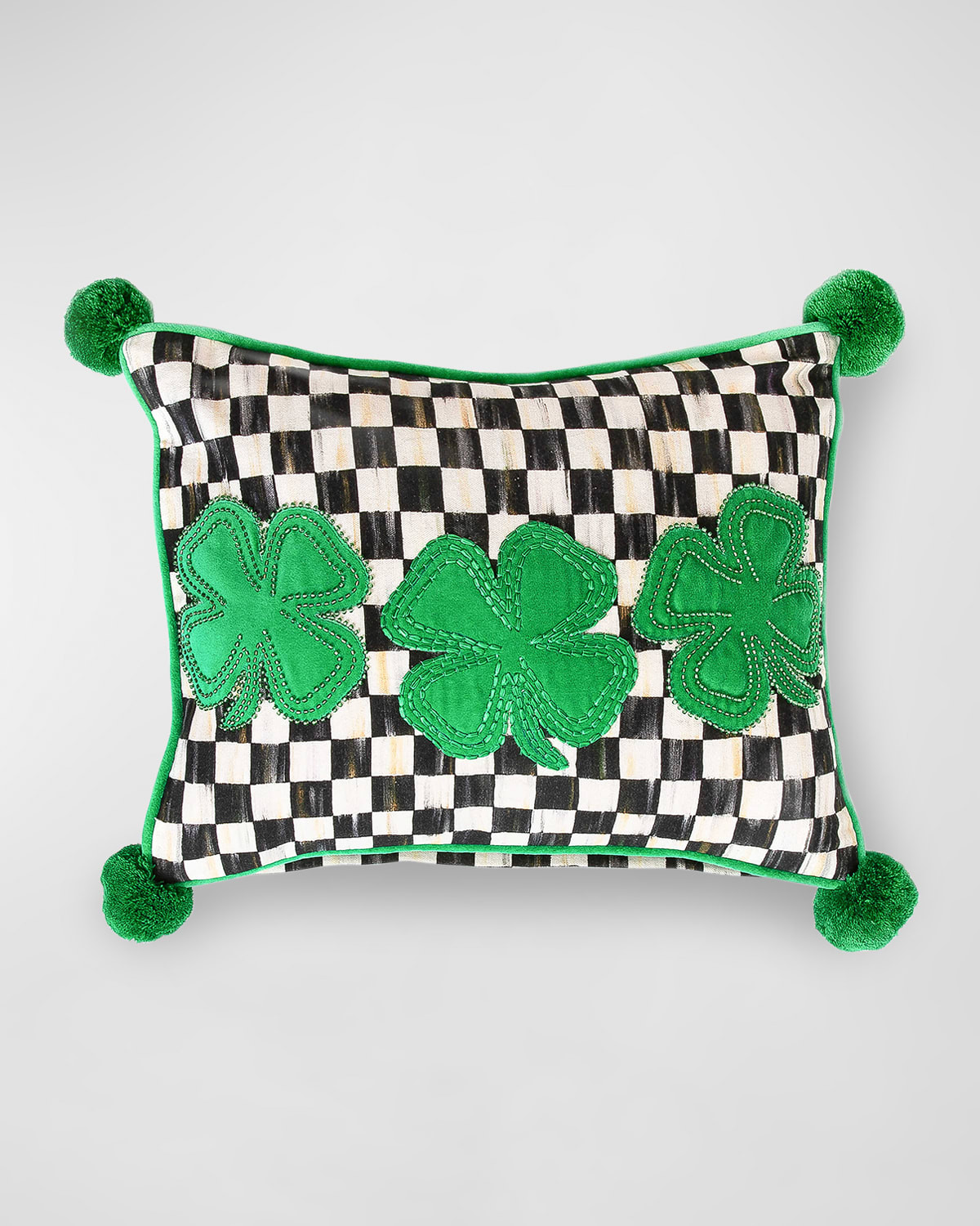 Lucky Clover Lumbar Pillow | Horchow