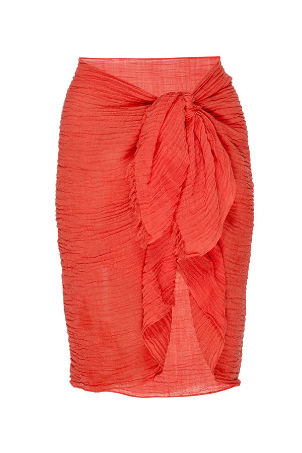 Mykonos Sarong - Sangria Crinkle | Monday Swimwear