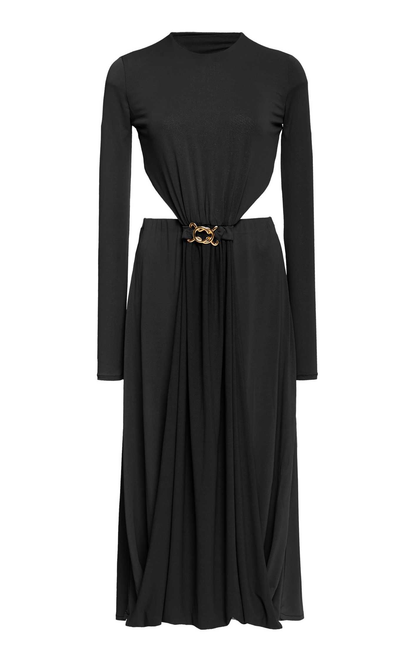 Tina Buckle-Detailed Cutout Crepe Dress | Moda Operandi (Global)