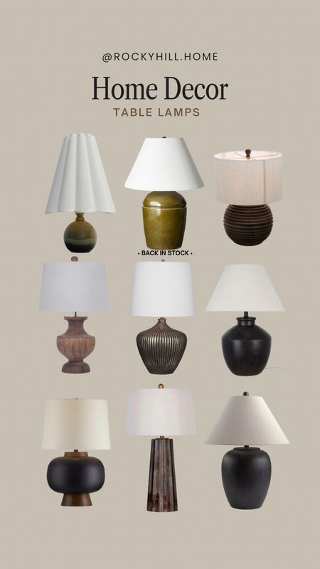 Table Lamp Roundup, modern cottage lamps, unique lamps, living room lighting, bedroom lamps, studio mcgee, Etsy, TJ Maxx 

#LTKstyletip #LTKfindsunder100 #LTKhome
