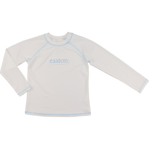 White And Blue Rashguard | Cecil and Lou