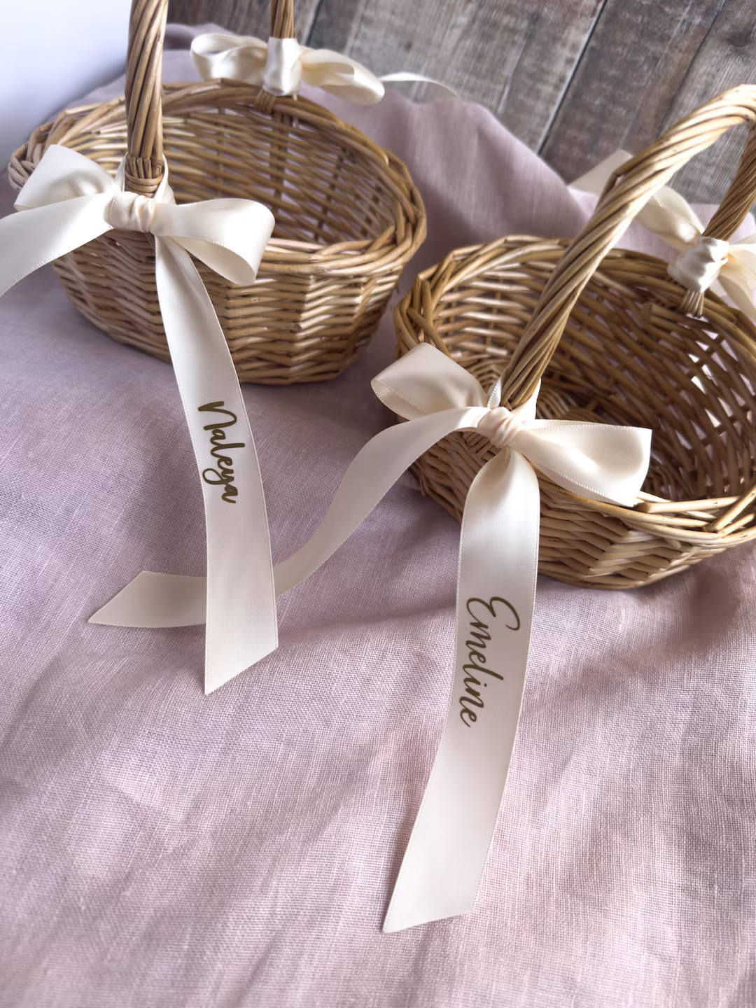 Personalized Flower Girl Basket: Eco-friendly Petal Confetti, Wedding Accessory - Etsy | Etsy (US)