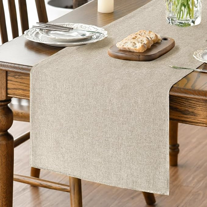 Artoid Mode Light Brown Table Runner, Seasonal Fall Washable Kitchen Dining Table Decoration for ... | Amazon (US)